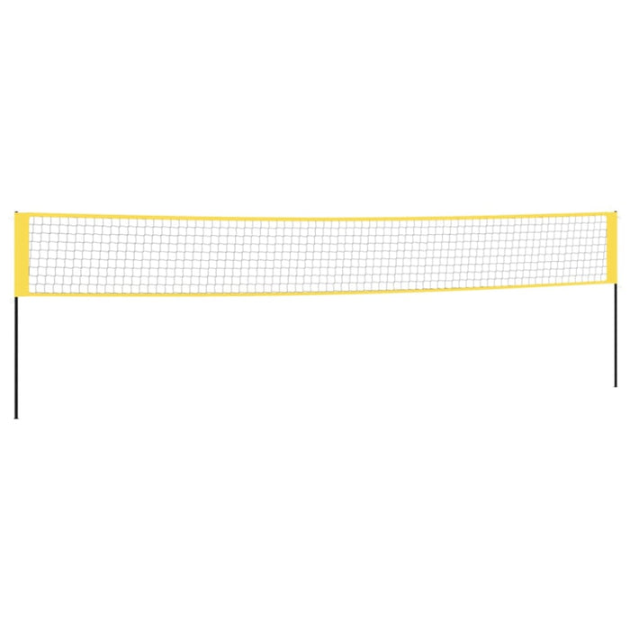 Badminton Net Yellow and Black 600x155 Cm Pe Fabric Ktiap