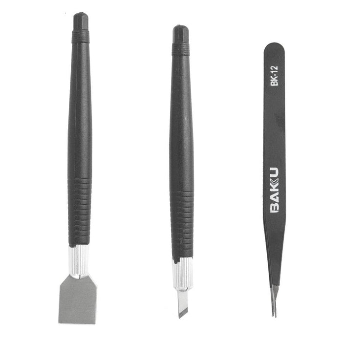 Baku Solder Slurry Removal Scraper Tweezers Set Bk 7280