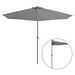 Balcony Parasol with Aluminium Pole Anthracite 300x150 Cm