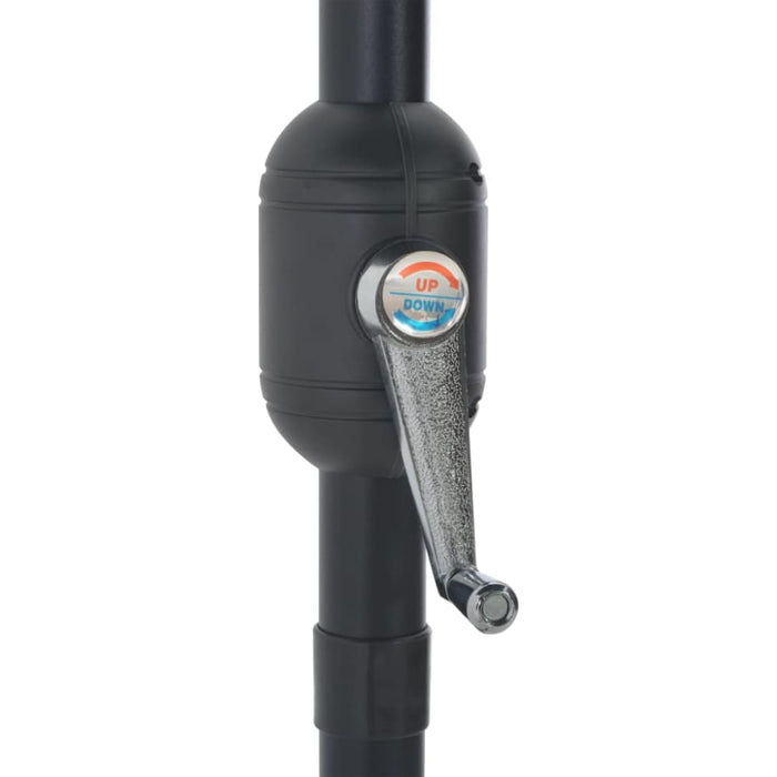 Balcony Parasol with Aluminium Pole Anthracite 300x150 Cm