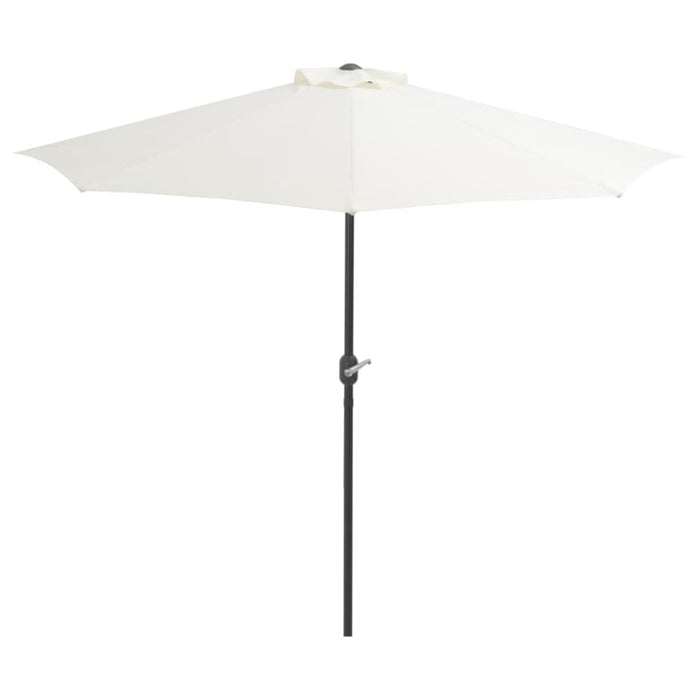 Balcony Parasol with Aluminium Pole Sand 270x135 Cm Half