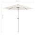 Balcony Parasol with Aluminium Pole Sand 270x135 Cm Half