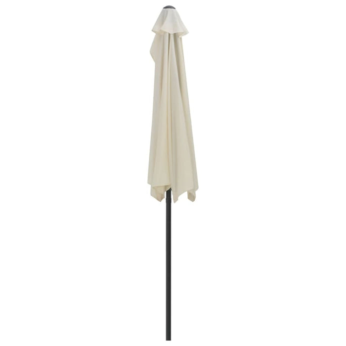 Balcony Parasol with Aluminium Pole Sand 270x135 Cm Half
