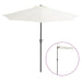 Balcony Parasol with Aluminium Pole Sand 270x135 Cm Half