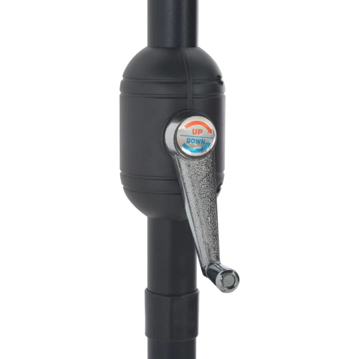 Balcony Parasol with Aluminium Pole Sand 270x135 Cm Half