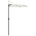 Balcony Parasol with Aluminium Pole Sand 270x135 Cm Half