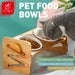 Cat Bamboo Bowl Ceramic Protection Double Anti
