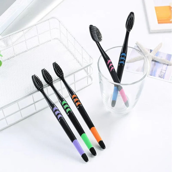 Bamboo Charcoal Toothbrush For Adults