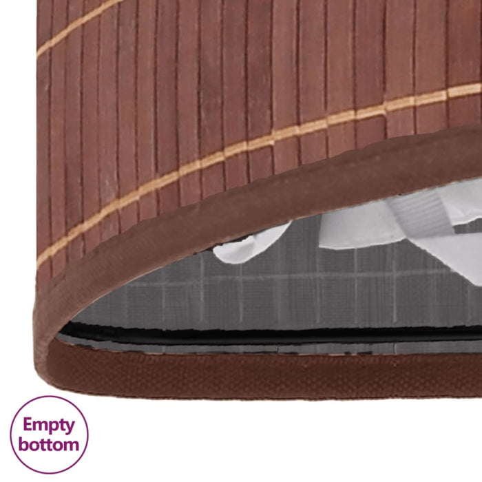 Bamboo Corner Laundry Basket Brown 60 l Txbilb