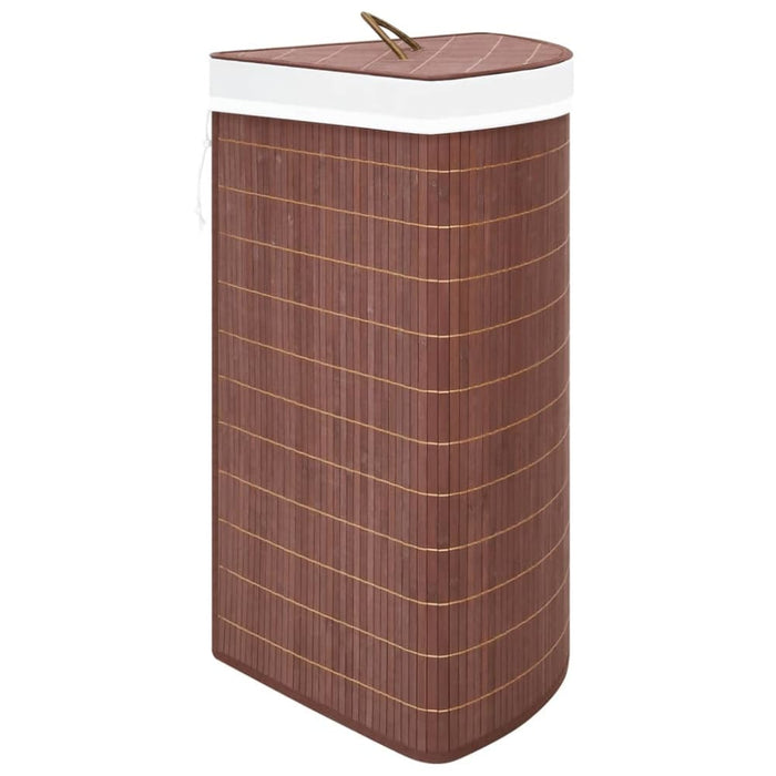 Bamboo Corner Laundry Basket Brown 60 l Txbilb