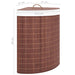 Bamboo Corner Laundry Basket Brown 60 l Txbilb
