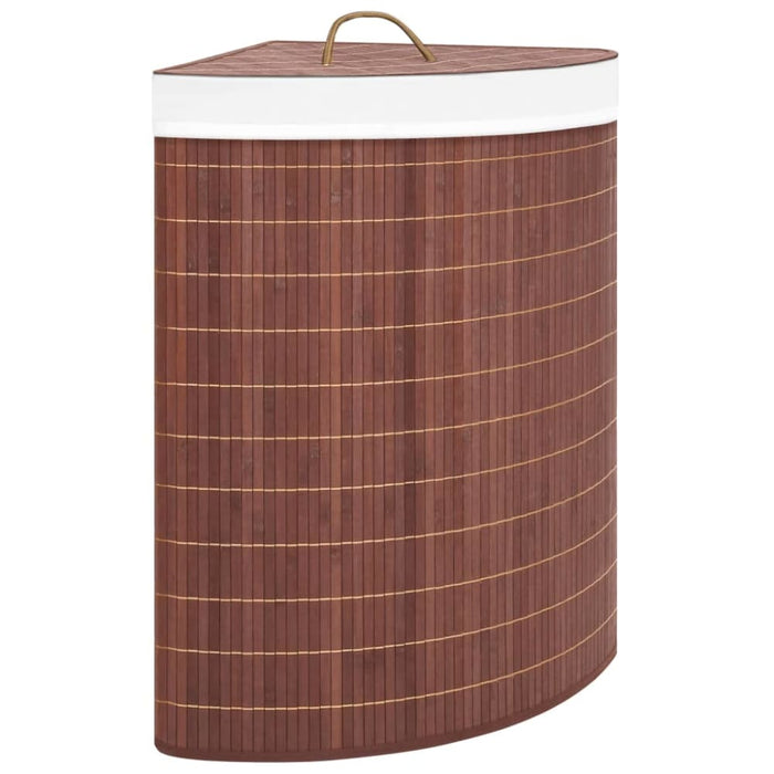 Bamboo Corner Laundry Basket Brown 60 l Txbilb