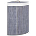 Bamboo Corner Laundry Basket Grey 60 l Txbilo