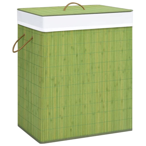 Bamboo Laundry Basket Green 83 l Txbipa