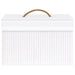 Bamboo Storage Boxes 4 Pcs White Txbill