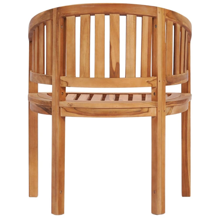 Banana Chairs 2 Pcs Solid Teak Wood Anbok