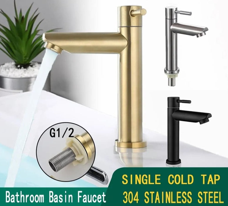 Baokemo 304 Stainless Steel Single Cold Water Tap