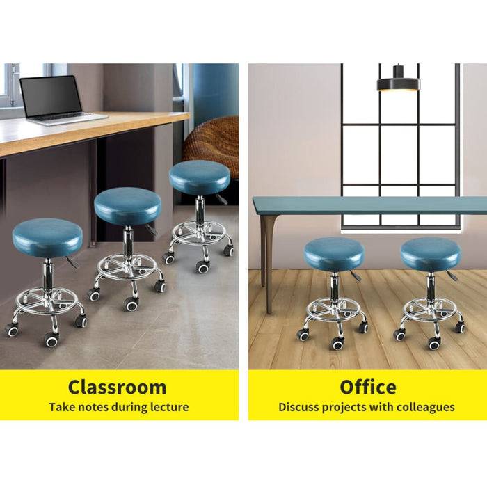 Bar Stools Salon Stool Swivel Barber Dining Chair Pu