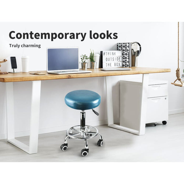 Bar Stools Salon Stool Swivel Barber Dining Chair Pu