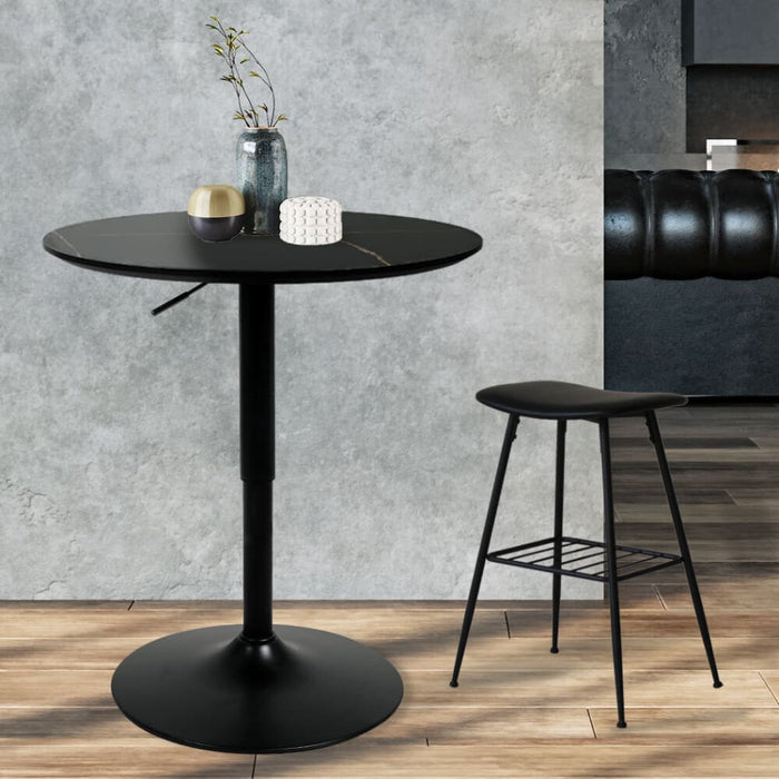 Bar Table Swivel Gas Lift Counter Dining Furniture Cafe