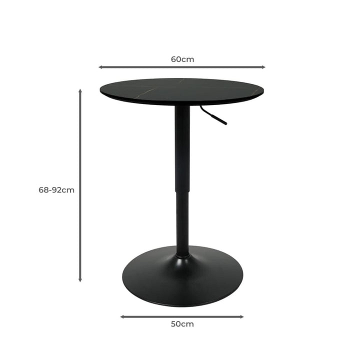 Bar Table Swivel Gas Lift Counter Dining Furniture Cafe