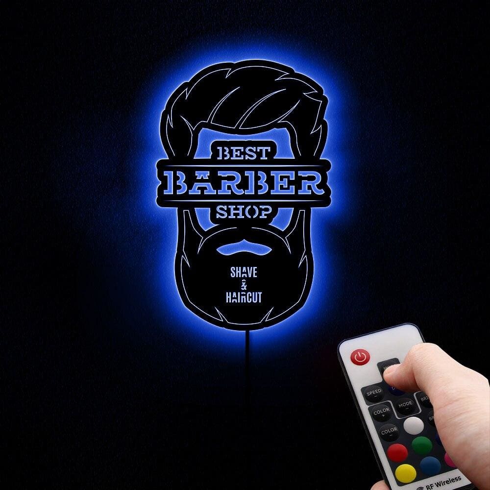 Barber Shop Led Sign Mirror Light