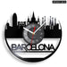 Barcelona Skyline Wall Clock