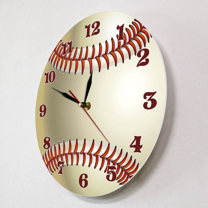 Baseball Custom Name 3d Wall Clock Sports Room Decor