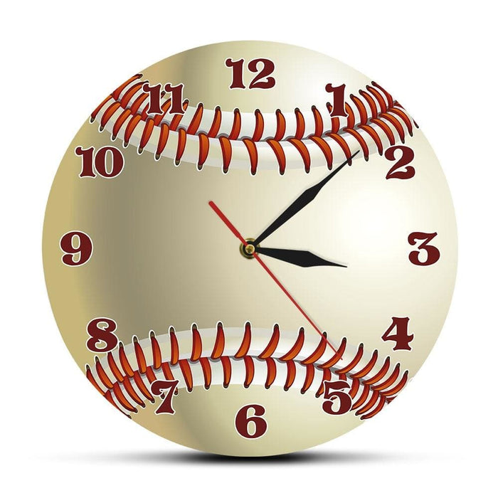 Baseball Custom Name 3d Wall Clock Sports Room Decor
