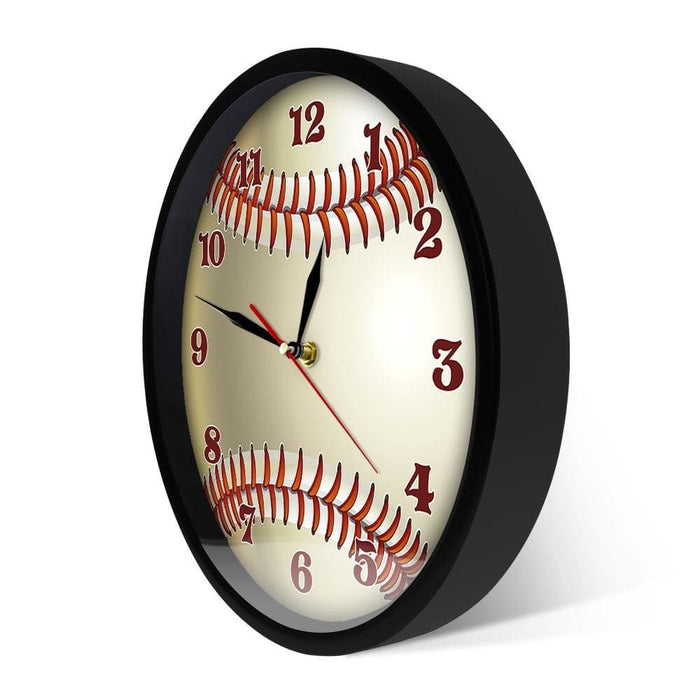 Baseball Custom Name 3d Wall Clock Sports Room Decor