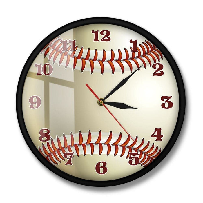 Baseball Custom Name 3d Wall Clock Sports Room Decor