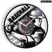 Baseball Hitter and Catcher Vinyl Record Wall Clock