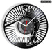 Baseball Hitter and Catcher Vinyl Record Wall Clock