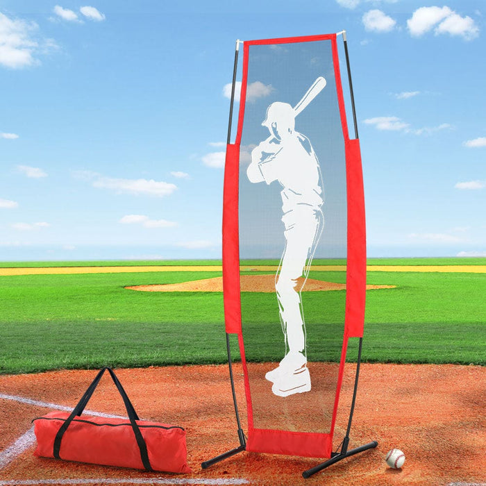 Goslash Picks Baseball Pitching Kit with Rack Rebound Net