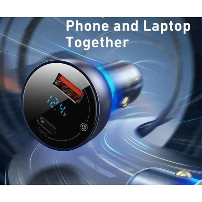 Baseus 65w Pps Car Charger for Laptop and Phone
