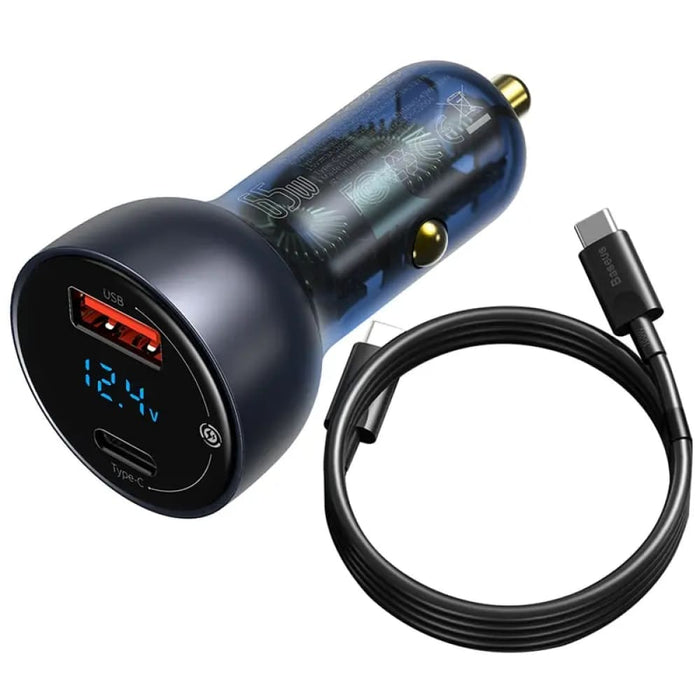 Baseus 65w Pps Car Charger for Laptop and Phone