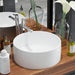 Basin Round Ceramic White 40x15 Cm Oaxtax