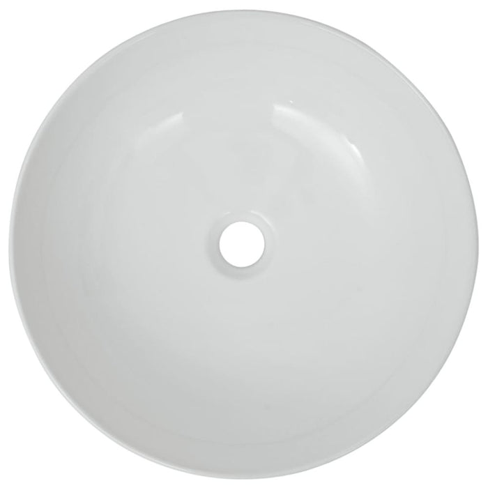Basin Round Ceramic White 41.5x13.5 Cm Oaxtti