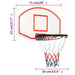 Basketball Backboard White 71x45x2 Cm Polyethene Ktlla
