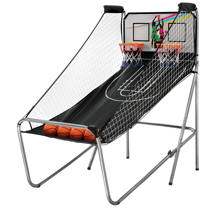 Basketball Game 8 Electronic Score Double Shot Indoor Kid