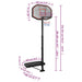 Basketball Stand Black 258-363 Cm Polyethene Ktlak