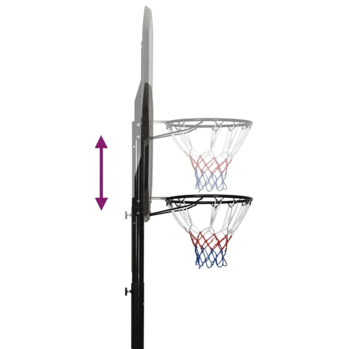 Basketball Stand Black 258-363 Cm Polyethene Ktlak