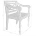 Batavia Chairs 2 Pcs White Solid Mahogany Wood Gl524696