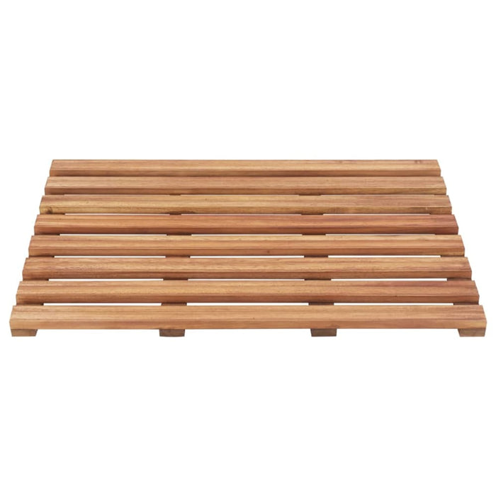 Bath Mats 2 Pcs Solid Acacia Wood 56x37 Cm Alpia