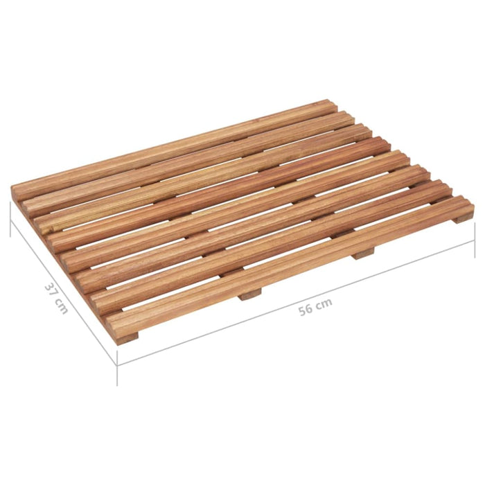 Bath Mats 2 Pcs Solid Acacia Wood 56x37 Cm Alpia