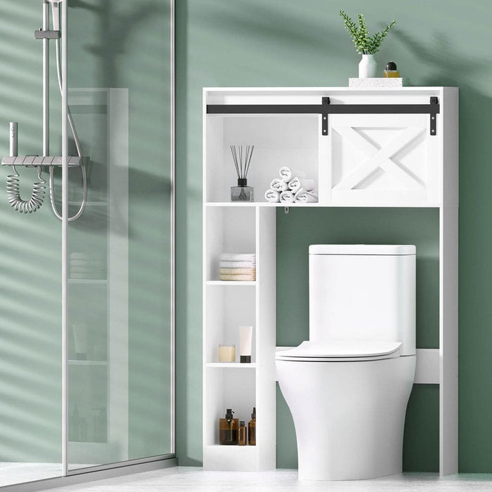 Bathroom Cabinet Over the Toilet Storage Organiser Laundry