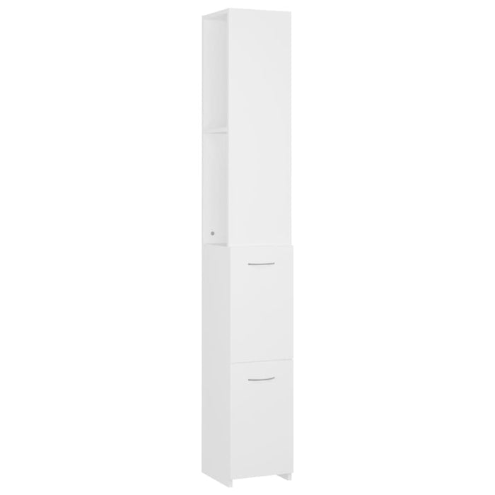 Bathroom Cabinet White 25x26.5x170 Cm Engineered Wood Nbnato