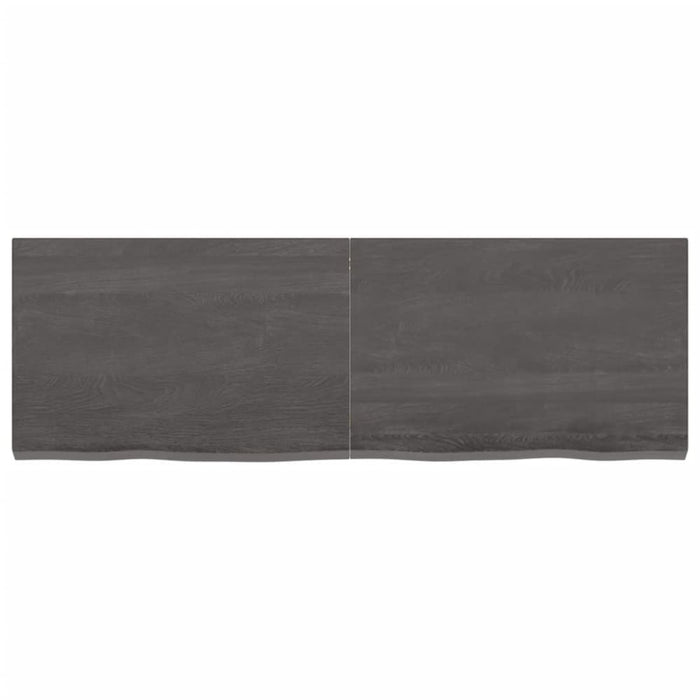 Bathroom Countertop Dark Grey 120x40x4 Cm Treated Solid