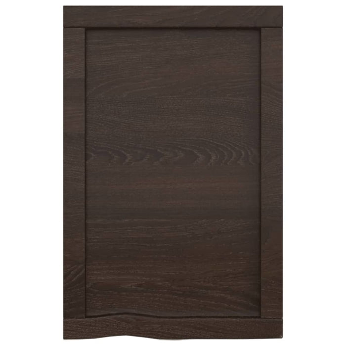 Bathroom Countertop Dark Grey 40x60x4 Cm Treated Solid Wood