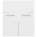 Bathroom Furniture Set Glossy Look White Chipboard Tbibnlx